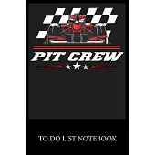 Pit Crew: Checklist Paper To Do & Dot Grid Matrix To Do Journal, Daily To Do Pad, To Do List Task, Agenda Notepad Daily Work Tas