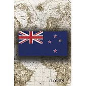 Notes: Beautiful Flag Of New Zealand Lined Journal Or Notebook, Great Gift For People Who Love To Travel, Perfect For Work Or