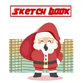 Sketch Book For Adults 100 Christmas Gift: Sketch Book Notebook With Blank Pages Sheet Blank Notebook Cover Style Notebook Multicolor Notebook - Black