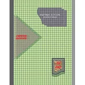 Graph Paper Notebook 8.5 x 11 IN, 21.59 x 27.94 cm: 1/4 inch thin = 0.25