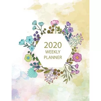 2020 Weekly Planner: Academic Weekly & Monthly Pocket Calendar Schedule Organizer, 8.5＂ x 11＂, 50 Pages