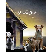 Sketch Book: Dog Themed Notebook for Drawing, Writing, Painting, Sketching or Doodling
