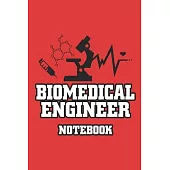 biomedical engineer: 6x9 inch - lined - ruled paper - notebook - notes