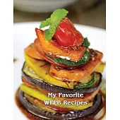 Low Vision Whole Food Plant Based Blank Cookbook: My Favorite WFPB Recipes: Large Print With Bold Lines for Visually Impaired