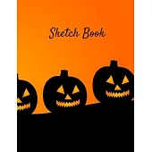 Sketch Book: Halloween Themed Notebook for Drawing, Writing, Painting, Sketching or Doodling, 120 Pages, 8.5 x 11