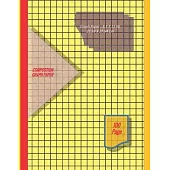 Graph Paper Notebook 8.5 x 11 IN, 21.59 x 27.94 cm [100page]: 1 cm squares 2pt [metric] perfect binding, non-perforated, Double-sided Composition Grap