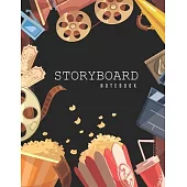 Storyboard Notebook: Blank Film Storyboard Template 6:9 - 6 Frames Per Page 120 Pages to Sketchbook Creative Drawing Ideal For Directors, A