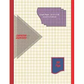 Graph Paper Notebook 8.5 x 11 IN, 21.59 x 27.94 cm [100page]: 5 mm thin and 1cm thick light gray grid lines [metric] perfect binding, non-perforated,