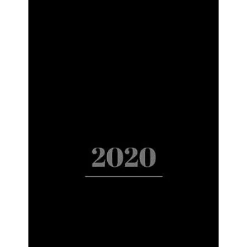 2020 Planner Weekly: Dec 29, 2019 to Jan 2, 2021: Weekly Planner with Calendar Views and Nice Black Cover