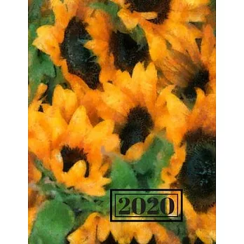 2020 Planner Weekly: Dec 29, 2019 to Jan 2, 2021: Weekly Planner with Calendar Views and Beautiful Watercolor Sunflowers Cover