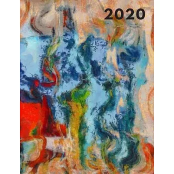 2020 Planner Weekly: Dec 29, 2019 to Jan 2, 2021: Weekly Planner with Calendar Views and Abstract Colorful Cover