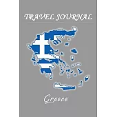 Travel Journal - Greece - 50 Half Blank Pages -