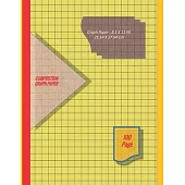 Graph Paper Notebook 8.5 x 11 IN, 21.59 x 27.94 cm [100page]: 1 mm thin and 10 cm thick light gray grid lines [metric], perfect binding, non-perforate