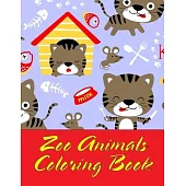 Zoo Animals Coloring Book: Life Of The Wild, A Whimsical Adult Coloring Book: Stress Relieving Animal Designs