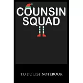 Counsin Squad: To Do List & Dot Grid Matrix Journal Checklist Paper Daily Work Task Checklist Planner School Home Office Time Managem