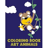 Coloring Book Art Animals: Fun, Easy, and Relaxing Coloring Pages for Animal Lovers