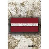 Notes: Beautiful Flag Of Latvia Lined Journal Or Notebook, Great Gift For People Who Love To Travel, Perfect For Work Or Scho