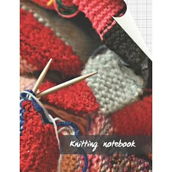 Knitting Notebook: A KNITTER´S PATTERN JOURNAL - GRAPH PAPER 4:5 RATIO (40 stitches = 50 rows) - LARGE DESIGN LOG BOOK - RECTANGULAR PATT