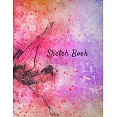 Sketch Book: Ballerina Themed Personalized Artist Sketch book Notebook and Blank Paper for Drawing, Painting Creative Doodling or S