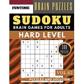 Hard Sudoku: 300 SUDOKU hard to extreme difficulty with answers Brain Puzzles Books for Expert and Activities Book for adults (hard