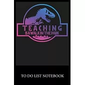Teaching Is A Walk In The Park: Checklist Paper To Do & Dot Grid Matrix To Do Journal, Daily To Do Pad, To Do List Task, Agenda Notepad Daily Work Tas