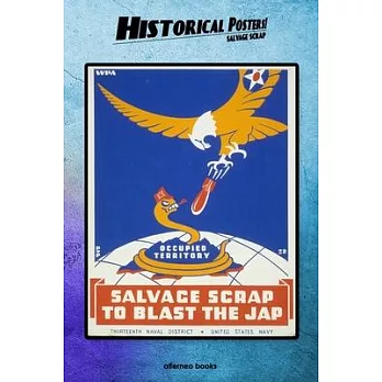 Historical Posters! Salvage scrap: 110 blank-paged Notebook - Journal - Planner - Diary - Ideal for Drawings or Notes (6 x 9) (Great as history lovers