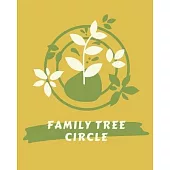 Family Tree Circle: Genealogy Circle Chart - Generations Family Tree - Historical Pedigree - Ethnicity - Ancestry DNA Gift - Life Branches
