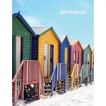 College Ruled Notebook: Cabaña de playa Petite Student Composition Book Daily Journal Diary Notepad for researching beach hut for sale