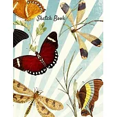 Sketch Book: Vintage Butterfly Themed Sketchbook For Drawing and Creative Doodling