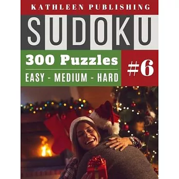 300 Sudoku Puzzles: giant sudoku book 300 puzzle christmas games with 3 levels - Easy, Medium and Hard Level for Beginner to Expert - Chri