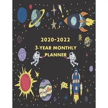 2020 - 2022 3- Year Monthly Planner: Aerospace Engineer Gifts: Jan 1, 2020 to Dec 31, 3 Year Monthly Planner + Bible Quotations and Pretty Space Cover