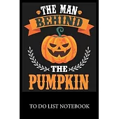 The Man Behind The Pumpkin: Checklist Paper To Do & Dot Grid Matrix To Do Journal, Daily To Do Pad, To Do List Task, Agenda Notepad Daily Work Tas