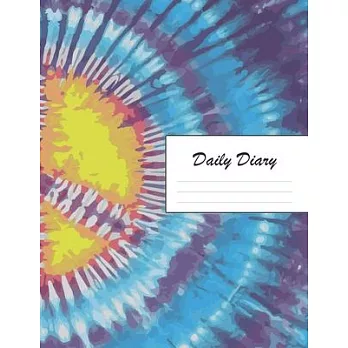 Daily Diary: Blank 2020 Journal Entry Writing Paper for Each Day of the Year - Tie Dye Groovy Pattern Design - January 20 - Decembe