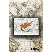Notes: Beautiful Flag Of Cyprus Lined Journal Or Notebook, Great Gift For People Who Love To Travel, Perfect For Work Or Scho
