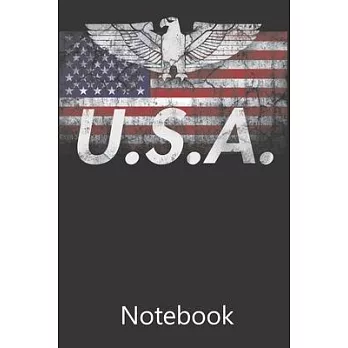 Merica Eagle American Flag: Composition Notebook, College Ruled Blank Lined Book for for taking notes, recipes, sketching, writing, organizing, do