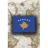 Notes: Beautiful Flag Of Kosovo Lined Journal Or Notebook, Great Gift For People Who Love To Travel, Perfect For Work Or Scho