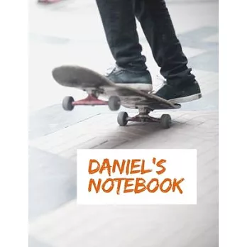 Daniel’’s Notebook: - My Name Journal, Dot Grid Journal, 100 pages, 8.5x11 large print, Soft Cover, Glossy Finish.