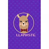 Llamaste: Notebook Journal Composition Blank Lined Diary Notepad 120 Pages Paperback Purple Hearts Llama