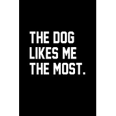 The Dog Likes Me The Most Dog Lovers Journal Notebook With Blank Numbered Pages, 126 Pages 6