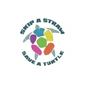 Skip A Straw Save A Turtle: Dot Grid Skip A Straw Save A Turtle / Journal Gift - Large ( 6 x 9 inches ) - 120 Pages -- Softcover