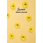 Sermon Notes Journal: Sermon Notes Journal Floral - A Keepsake Notebook To Record, Remember And Reflect on the Weekly Sermons