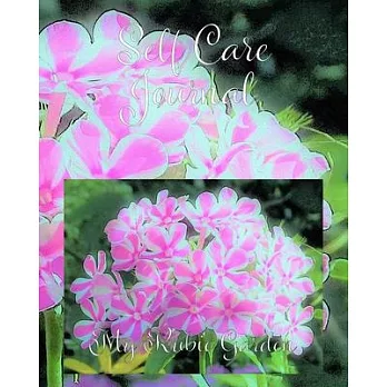 Self Care Journal: Hot Pink and White Peppermint Twist Garden Phlox
