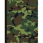Army Military Camouflage Student School Index Notebook Journal