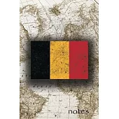 Notes: Beautiful Flag Of Belgium Lined Journal Or Notebook, Great Gift For People Who Love To Travel, Perfect For Work Or Sch
