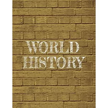 1 Subject Notebook - World History: Simple Composition Notebook For Easy Organization And Note Taking - 120 College Ruled Pages With Numbers And Table
