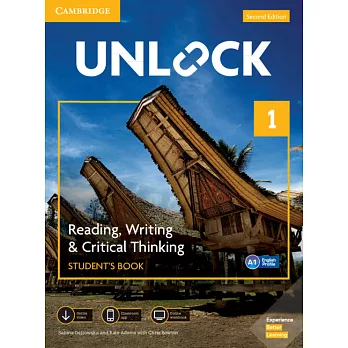 Unlock Level 1 Reading, Writing, & Critical Thinking Student’s Book, Mob App and Online Workbook w/ Downloadable Video