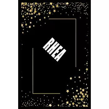 RHEA (6x9 Journal): Lined Writing Notebook with Personalized Name, 110 Pages: RHEA Unique personalized planner Gift for RHEA Golden Journa