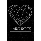 Hard Rock Planner: Hard Rock Geometric Heart Music Calendar 2020 - 6 x 9 inch 120 pages gift