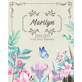 MARILYN 2020-2024 Five Year Planner: Monthly Planner 5 Years January - December 2020-2024 - Monthly View - Calendar Views - Habit Tracker - Sunday Sta