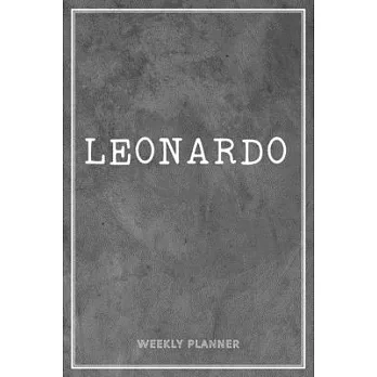 Leonardo Weekly Planner: Appointment To Do List Time Management Organizer Keepsake Schedule Record Custom Name Remember Notes School Supplies B